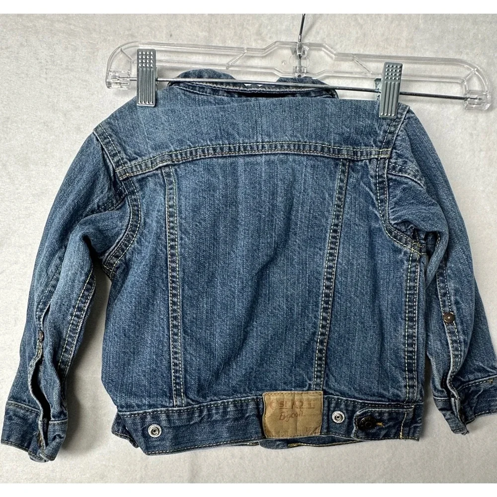 OshKosh B'gosh Toddler Denim Jacket Blue‎ Trucker Style Size 2T